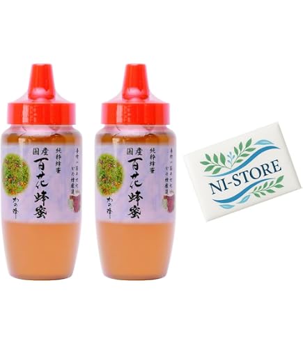 Amazon | かの蜂 国産 百花蜂蜜 2kg（とんがり容器500g×4本）純粋